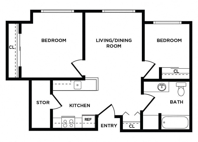 Suite A Floorplan